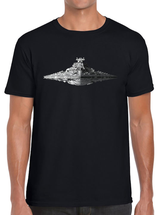 Lux In Tenebris Premium Qualität T-Shirt Star Wars Destroyer Bedruckte Blusen Schwarz
