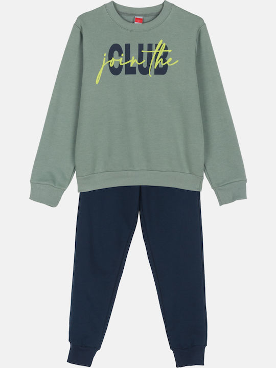 Joyce Kids Sweatpants Set Khaki 2pcs