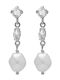 Victoria Cruz Earrings made of Silver with Stones