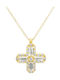 Metrongold Дамски Златен Кръст 18K с Верижка