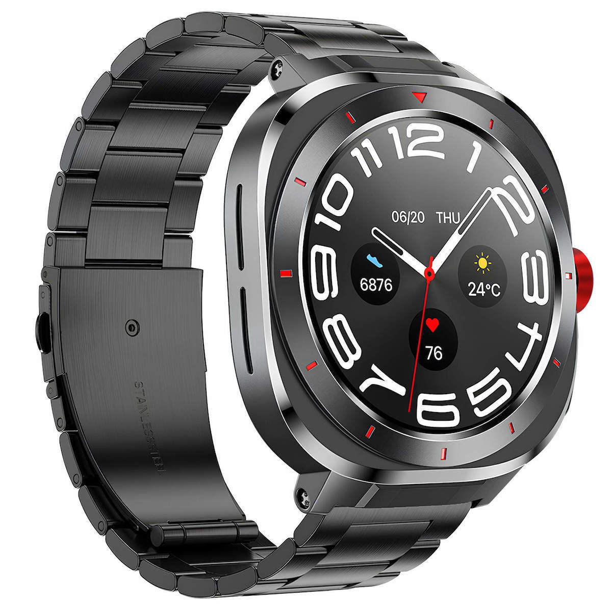 Smartwatch Microwear G33 Black Steel