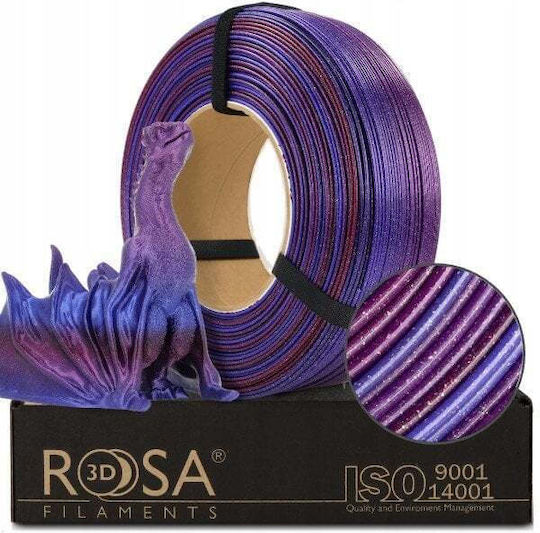 Rosa3D PLA 3D Printer Filament 1.75mm Multicolour 1kg 1 Piece (Refill)