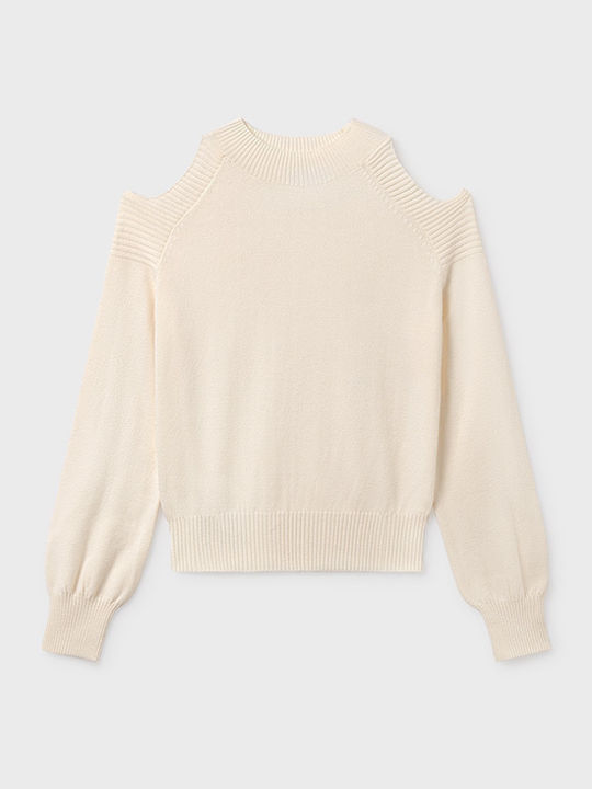 Kinderpullover Langarm Beige
