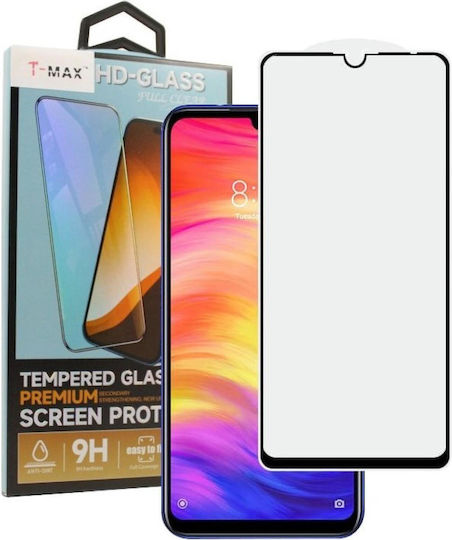 T-Max 3D 0.2mm Vollkleber Gehärtetes Glas Schwarz (Realme Note 60)