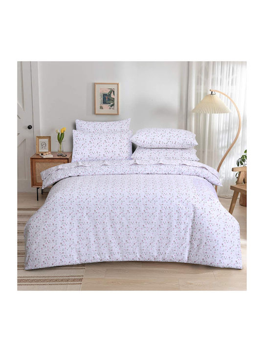 Casa Colori Duvet Cover Cotton Double 200x240 P...
