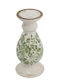 Artekko Aurelion Candle Holder Ceramic in White Color 12x25.5x12cm 1pcs