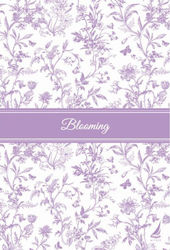 Spiral Notebook 4 Subjects A4 120 Paper Sheets Blooming Various Designs Aegean