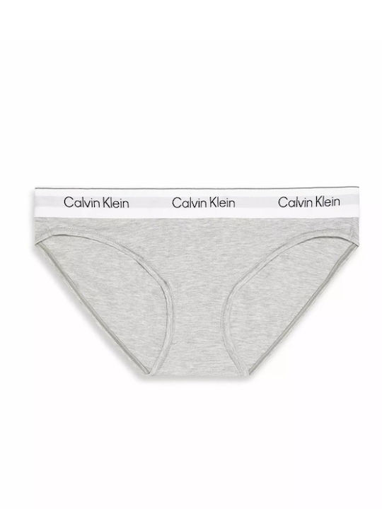 Calvin Klein Βαμβακερό Γυναικείο Slip Γκρι