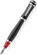 Montegrappa Πένα Γραφής Μαύρη από Ατσάλι με Μαύρο Μελάνι