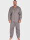 Men's Classic Pyjamas Buttons Pockets Anthracite Collection Cl26101-2-Anthracite