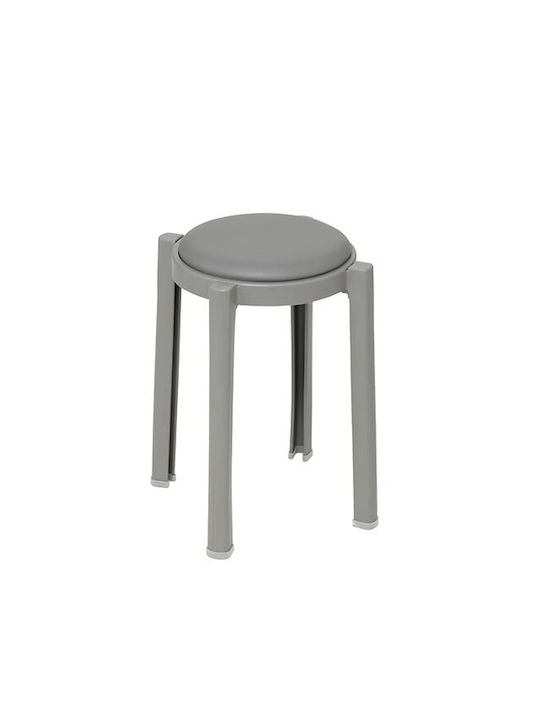 Gartenhocker aus Polypropylen Grau