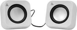 Sbox SP-203 2.0 Mit Leistung 4.4W Weiße Computerlautsprecher