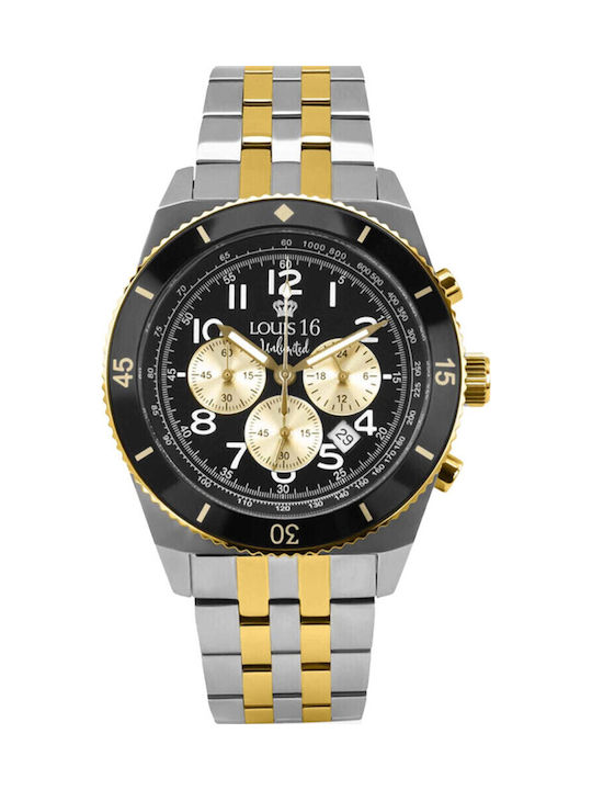 Louis XVI Men's Watch 43mm Battery with Gold Metal Bracelet