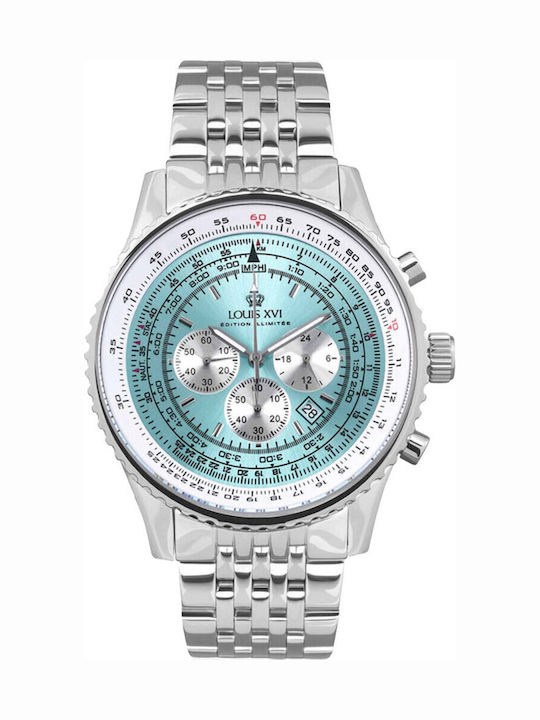 Louis XVI Men's Watch 48mm Battery with Silver Metal Bracelet