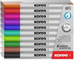 Kores Μαρκαδόροι Πίνακα Σετ 10 χρώματα