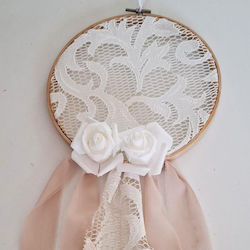 Capcană De Vise Decorativă Φ20 Tesătură Dantelă Ecru