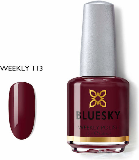 Bluesky Glossy Βερνίκι Νυχιών 113 Wine Chocolate 15ml