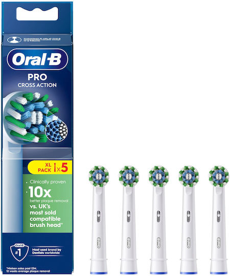 Oral-B Cross Action Ηλεκτρική Οδοντόβουρτσα Λευκή
