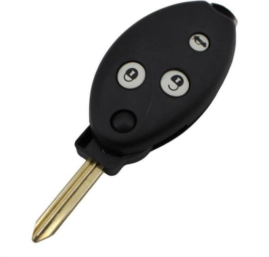 Foldable Car Key Shell with Blade with 3 Buttons for Citroen