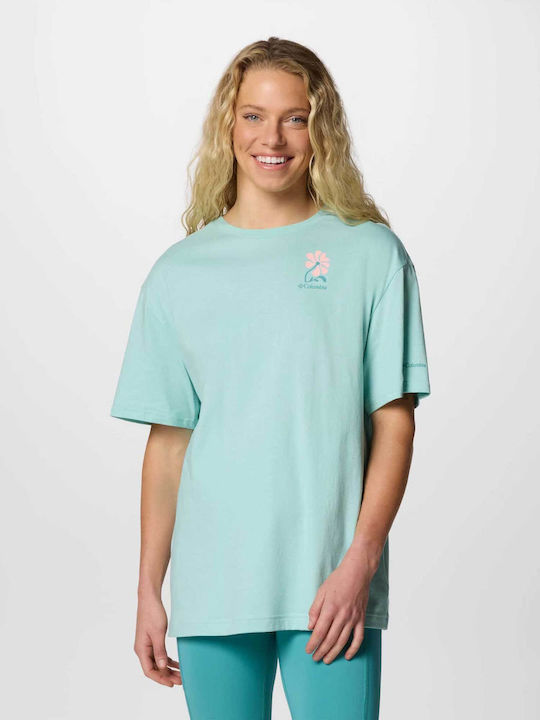 Columbia Bend Graphic Women's Blouse Cotton Sho...