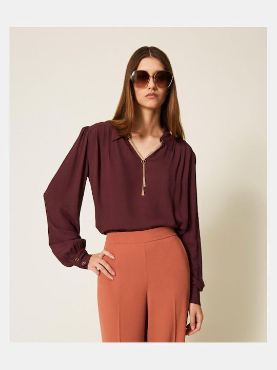 Women's Blouse Burgundy