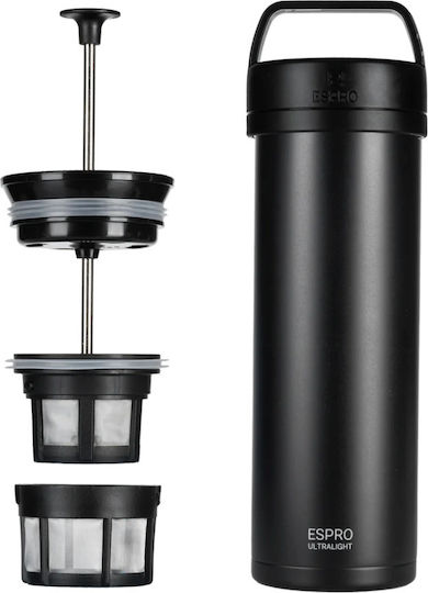 Espro P0 Ultralight Manual Filter Coffee Maker Stainless Steel Black 470ml