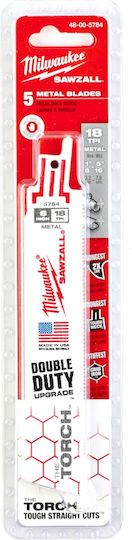 Milwaukee 48475784 Saw Blades Torch 150x18 Set 5 Pieces