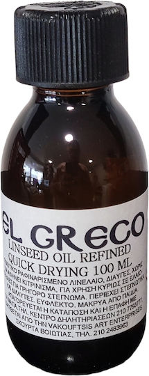 Linseed Oil Refined Quick Drying 100ml El Greco