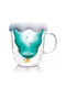 Weihnachtlicher Becher Glas 350ml Deckel-Basis