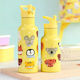 A Little Lovely Company Spare Set Lid Straw & Brush Animal Friends