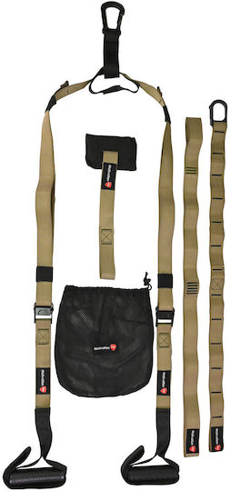 Motivationpro Gym Straps Suspension Trainer – Training Set Handles Case Army