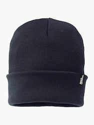 Jack Wolfskin Шапка Унисекс Шапка с Ребреста Плетка в Син цвят