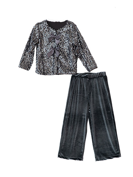 Kids' Set with Pants Winter 2pcs Black