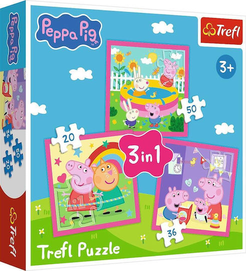 Trefl Пъзел 3-в-1 Peppa Pig Peppa Friends Общо 106 Части 34873