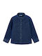Kids Shirt Long Sleeve Denim Blue