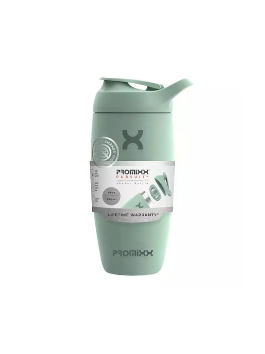 Promixx Шейкър Протеин 550мл Неръждаема стомана Зелен