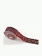 LiebeQueen Christmas Ribbon Red 450x4.3cm 1pc