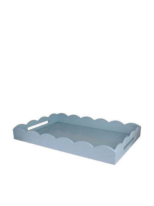 Addison Ross Dreptunghiular Tavă de Servire în Culoare Albastru 66x43x8cm 1buc