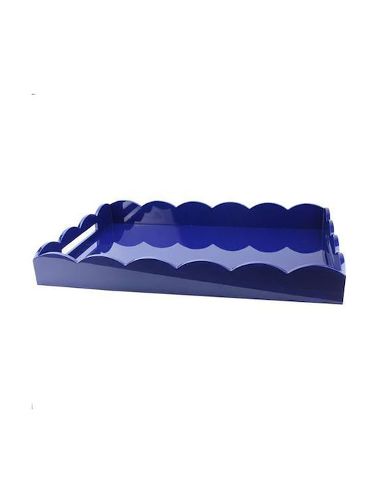 Addison Ross Dreptunghiular Tavă de Servire în Culoare Albastru 66x43x8cm 1buc