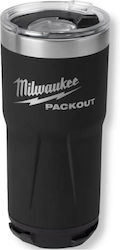 Milwaukee Packout Glass Thermos 591ml Black