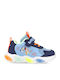 Kids Sneakers Anatomic with Scratch & Lights Blue