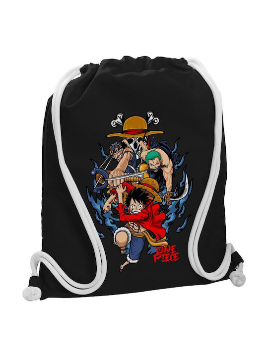 Koupakoupa One Piece Παιδική Τσάντα Πλάτης Μαύρ...
