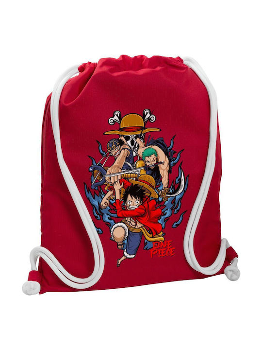 Koupakoupa One Piece Παιδική Τσάντα Πλάτης Κόκκ...