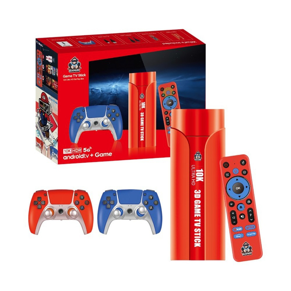 Portable Game Console Stick & Android TV Box 2 Controllers G1