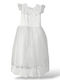 Girls Sleeveless Tulle Dress For Flower Girls White