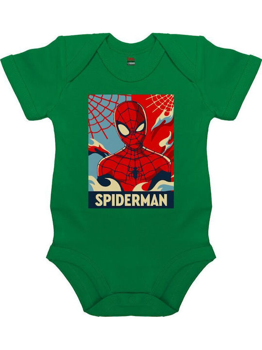 Koupakoupa Spiderman Kid Short-Sleeved Green