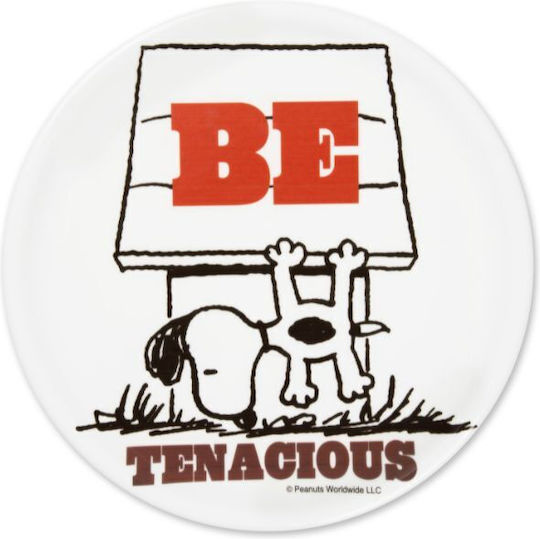 Excelsa Πιατέλα Σερβιρίσματος από Πορσελάνη Peanuts Be: Tenacious με Διάμετρο 31εκ.