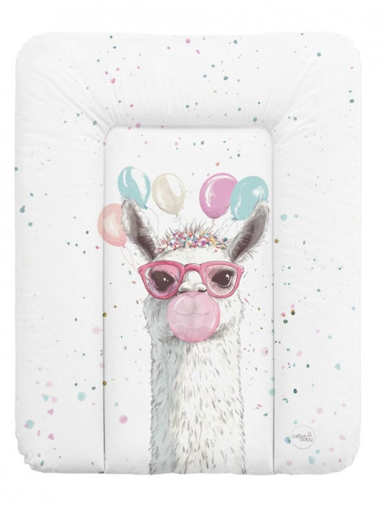 Ceba Baby Soft Changing Pad made of Plastic Crazy Llama 50x70cm