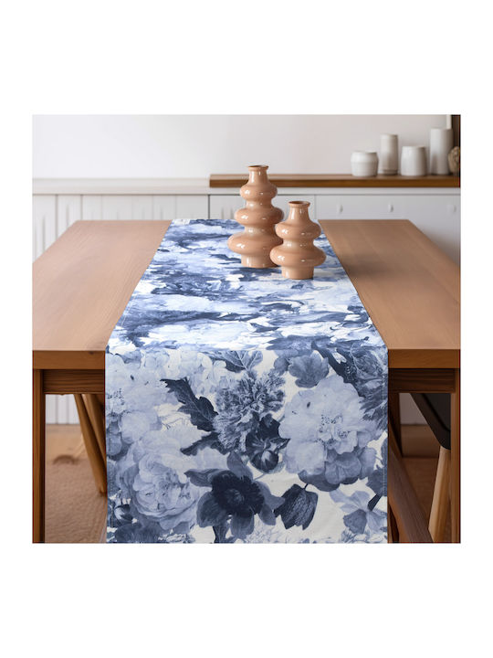 Beauty Home Christmas Tablecloth Runner Blue L3...