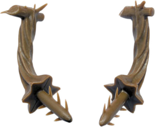 Großer Kunststoff Kürbissstiel 7,8cm – 10 Stück